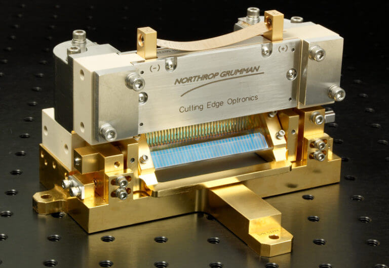 kW-Class, Wavelength-Stabilized Laser Diode Arrays